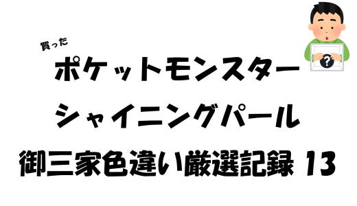 【買った】ポケットモンスターシャイニングパール御三家色違い厳選記録13